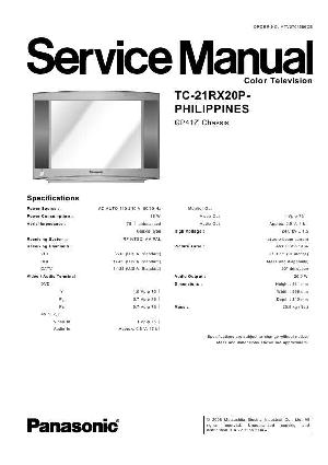 Сервисная инструкция Panasonic TC-21RX20P GP41Z ― Manual-Shop.ru