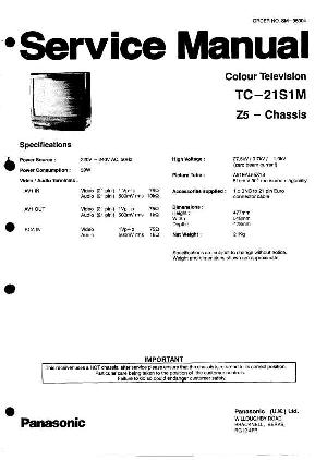 Сервисная инструкция Panasonic TC-21S1M, Z5-Chassis ― Manual-Shop.ru