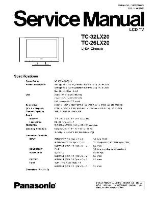Сервисная инструкция Panasonic TC-26LX20, TC-32LX20, LH34-Chassis ― Manual-Shop.ru