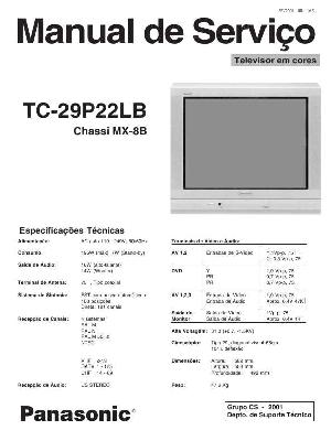 Сервисная инструкция Panasonic TC-29P22LB, MX-8B-Chassis ― Manual-Shop.ru