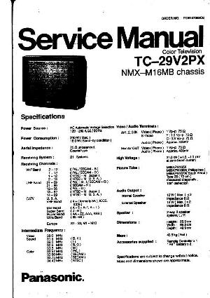 Сервисная инструкция Panasonic TC-29V2PX ― Manual-Shop.ru