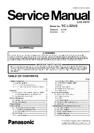 Сервисная инструкция Panasonic TC-L32U3 ― Manual-Shop.ru