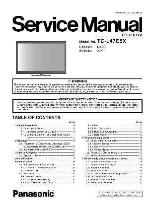 Сервисная инструкция Panasonic TC-L47E5X LA35 ― Manual-Shop.ru
