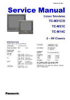 Сервисная инструкция Panasonic TC-M14C, TC-M21C, Z-8M-Chassis ― Manual-Shop.ru