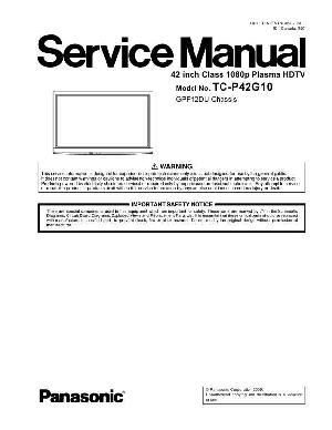 Сервисная инструкция Panasonic TC-P42G10 ― Manual-Shop.ru