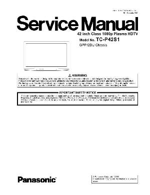 Сервисная инструкция Panasonic TC-P42S1 ― Manual-Shop.ru
