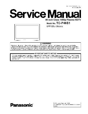 Сервисная инструкция Panasonic TC-P46S1 ― Manual-Shop.ru