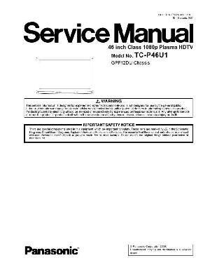 Сервисная инструкция Panasonic TC-P46U1 ― Manual-Shop.ru