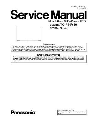 Сервисная инструкция Panasonic TC-P50V10 ― Manual-Shop.ru