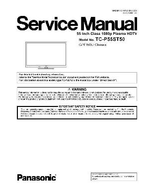 Сервисная инструкция Panasonic TC-P55ST50, GPF15DU ― Manual-Shop.ru