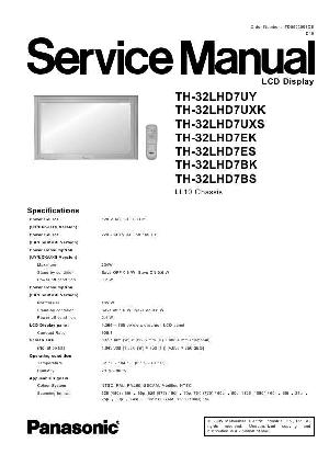 Сервисная инструкция Panasonic TH-32LHD7 ― Manual-Shop.ru