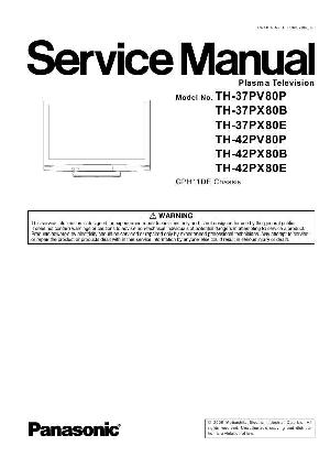 Сервисная инструкция Panasonic TH-37, 42PV80P, PX80E, GPH11DE ― Manual-Shop.ru