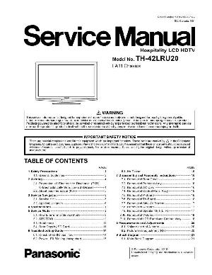 Service manual Panasonic TH-42LRU20 ― Manual-Shop.ru