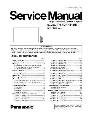 Сервисная инструкция Panasonic TH-42PH11UK ― Manual-Shop.ru