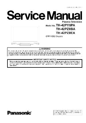 Сервисная инструкция Panasonic TH-42PY8, TH-42PZ8, GPF11DE ― Manual-Shop.ru