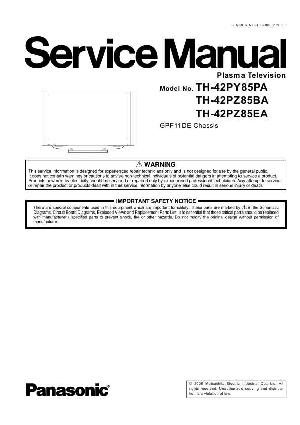 Service manual Panasonic TH-43PY85PA, TH-42PZ85BA, TH-42PZ85EA ― Manual-Shop.ru