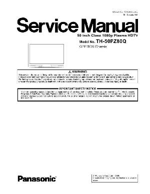 Сервисная инструкция Panasonic TH-50PZ80Q ― Manual-Shop.ru