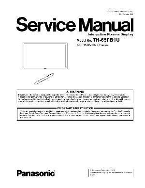 Сервисная инструкция Panasonic TH-65PB1U GPF15DMON ― Manual-Shop.ru