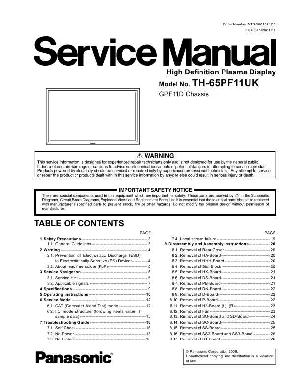 Сервисная инструкция Panasonic TH-65PF11UK ― Manual-Shop.ru