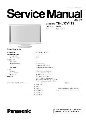 Сервисная инструкция Panasonic TH-L37V11S ― Manual-Shop.ru