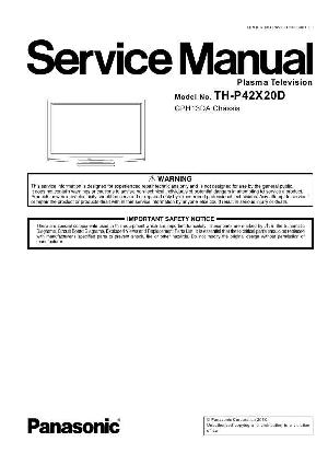 Сервисная инструкция Panasonic TH-P42X20D ― Manual-Shop.ru