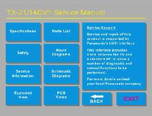 Сервисная инструкция Panasonic TX-14GV1, TX-21GV1 ― Manual-Shop.ru