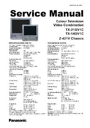 Сервисная инструкция Panasonic TX-14GV1C, 21GV1C ― Manual-Shop.ru