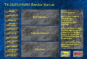 Сервисная инструкция Panasonic TX-21MD3, TX-25MD3, TX-28MD3 ― Manual-Shop.ru
