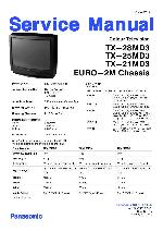 Сервисная инструкция Panasonic TX-21MD3, TX-25MD3, TX-28MD3