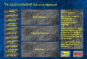 Сервисная инструкция Panasonic TX-21MD3F, TX-25MD3F, TX-28MD3F ― Manual-Shop.ru