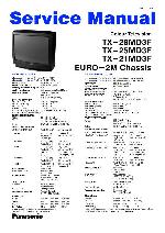 Service manual Panasonic TX-21MD3F, TX-25MD3F, TX-28MD3F