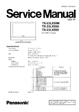 Сервисная инструкция Panasonic TX-23LX50 ― Manual-Shop.ru