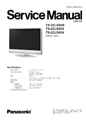 Сервисная инструкция Panasonic TX-23LX60A ― Manual-Shop.ru