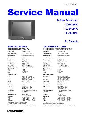 Сервисная инструкция Panasonic TX-25LK1C, TX-28LK1C, TX-28SK1C, Z8 ― Manual-Shop.ru