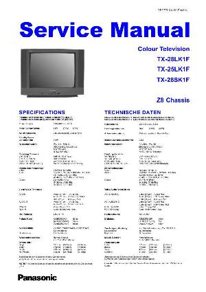 Сервисная инструкция Panasonic TX-25LK1F, TX-28LK1F, TX-28SK1F, шасси Z8 ― Manual-Shop.ru