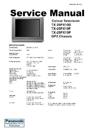 Сервисная инструкция Panasonic TX-25PX10D, F, P, GP2 chassis ― Manual-Shop.ru