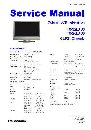 Сервисная инструкция Panasonic TX-26LXD6, TX-32LXD6, GLP21-Chassis ― Manual-Shop.ru