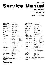 Service manual Panasonic TX-28XDP1F