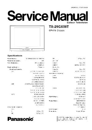 Service manual Panasonic TX-29GX50T GP41N ― Manual-Shop.ru