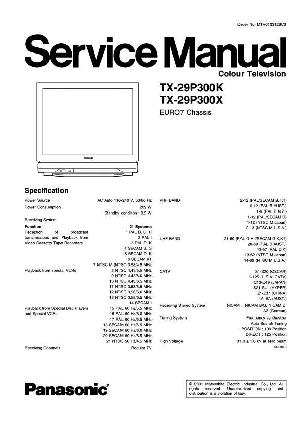 Сервисная инструкция Panasonic TX-29P300K X EURO7 ― Manual-Shop.ru