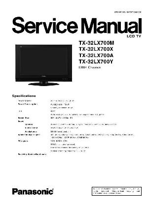 Сервисная инструкция Panasonic TX-32LX700 ― Manual-Shop.ru