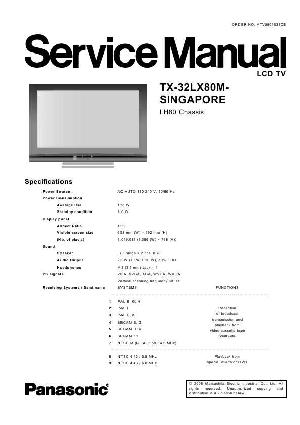 Сервисная инструкция Panasonic TX-32LX80M, LH80 шасси ― Manual-Shop.ru