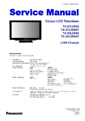 Service manual Panasonic TX-32LZD85, TX-37LZD85, LH69 ― Manual-Shop.ru
