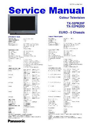 Сервисная инструкция Panasonic TX-32PK20F, D, EURO-5 ― Manual-Shop.ru