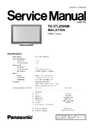 Сервисная инструкция Panasonic TX-37LZ800M, LH69 chassis ― Manual-Shop.ru