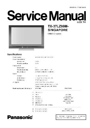 Service manual Panasonic TX-37LZ80M ― Manual-Shop.ru
