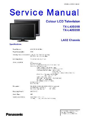 Сервисная инструкция Panasonic TX-L42D25B, TX-L42D26B, LA02 ― Manual-Shop.ru