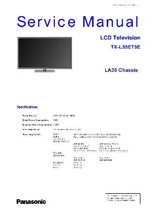 Сервисная инструкция Panasonic TX-L55ET5E LA35 ― Manual-Shop.ru