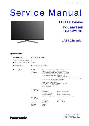 Сервисная инструкция Panasonic TX-L55WT50 LA34 ― Manual-Shop.ru