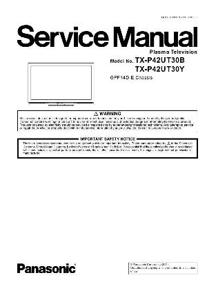 Service manual Panasonic TX-P42UT30B, GPF14D-E ― Manual-Shop.ru